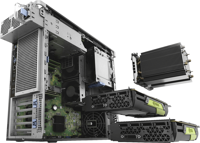 Precision Workstations PC Hinten