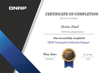 QNAP Training Zertifizierung